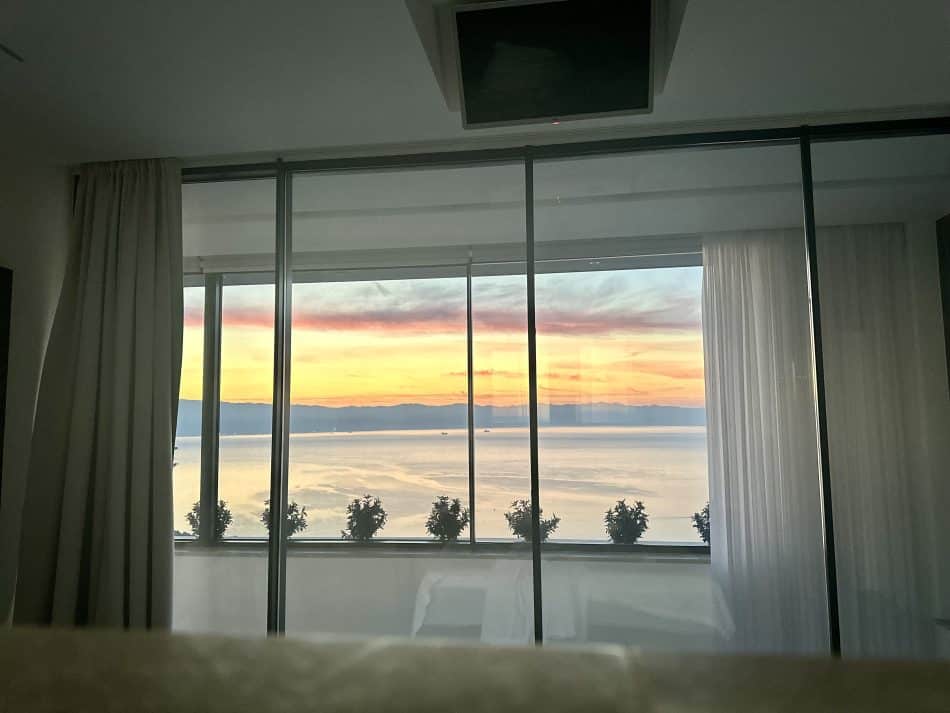 Sunset at Villa Medveja